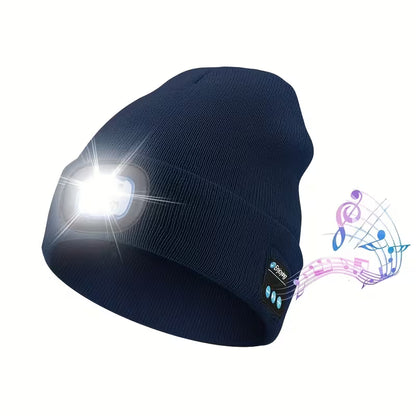 Beanie with Built in Wireless Handsfree Headphone - USB Rechargeable