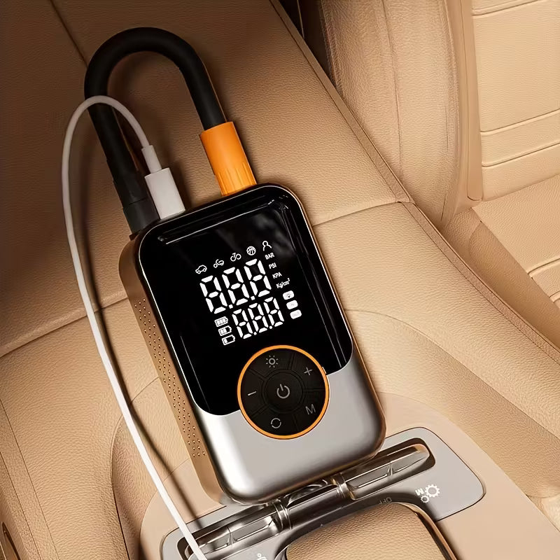 Wireless Air Compressor - Tyre Air Pump With Digital Display