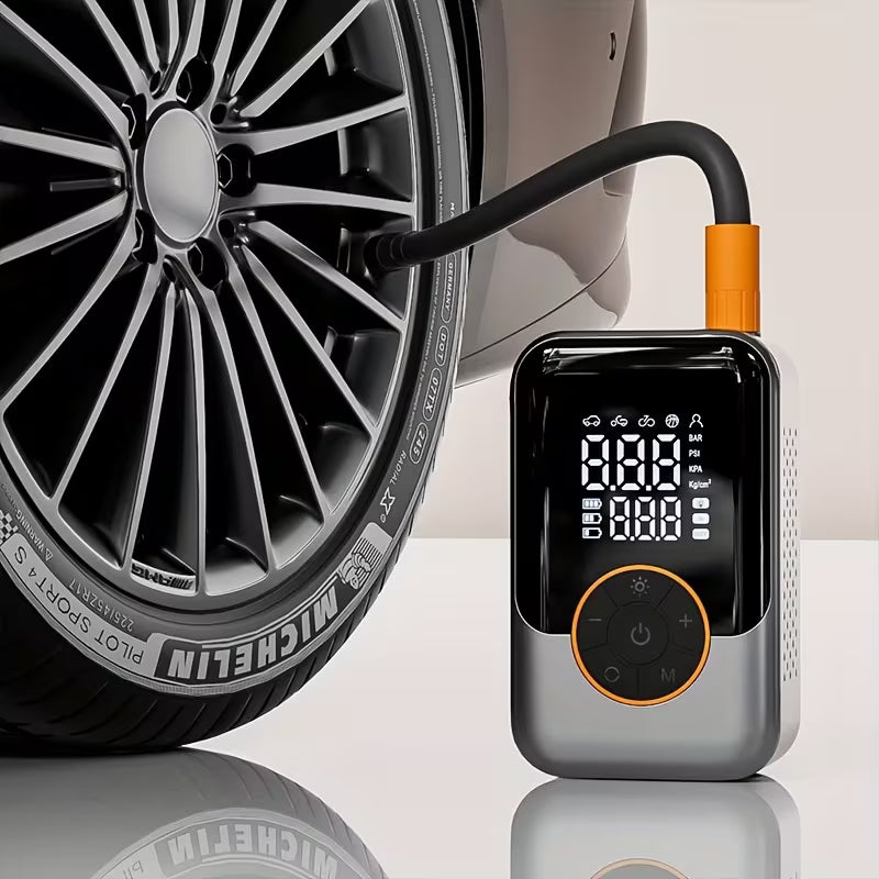 Wireless Air Compressor - Tyre Air Pump With Digital Display