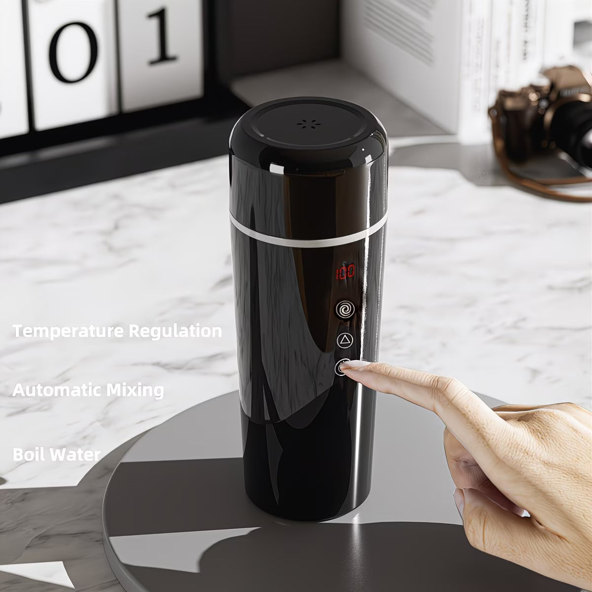 Portable Electric Kettle - Automatic Stir Function