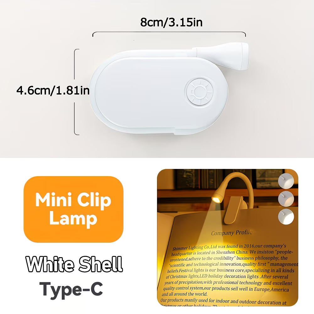 Reading Book Light - Adjustable Brightness in Three Colors