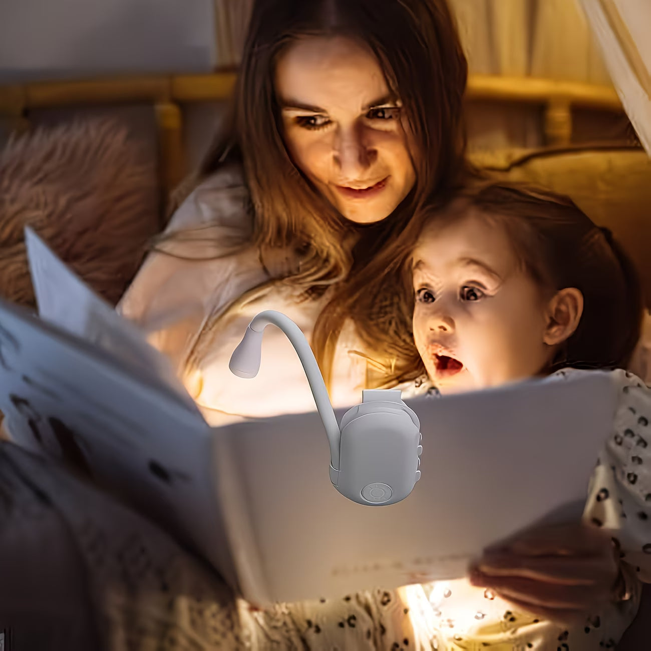 Reading Book Light - Adjustable Brightness in Three Colors
