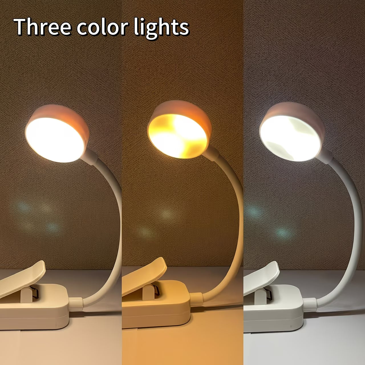 Reading Book Light - Adjustable Brightness in Three Colors
