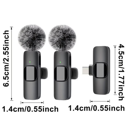 Wireless Microphones - Noise Cancelling Lapel Microphone