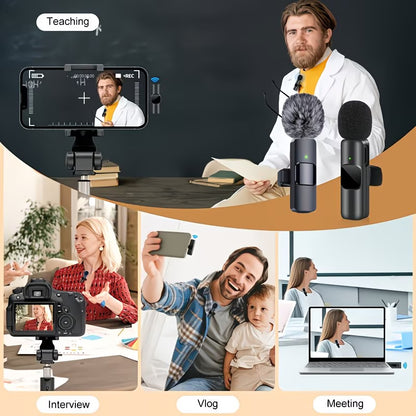 Wireless Microphones - Noise Cancelling Lapel Microphone