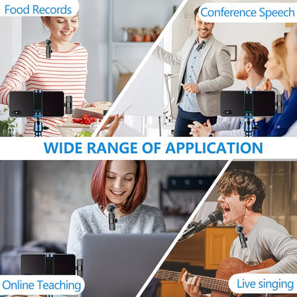 Wireless Microphones - Noise Cancelling Lapel Microphone