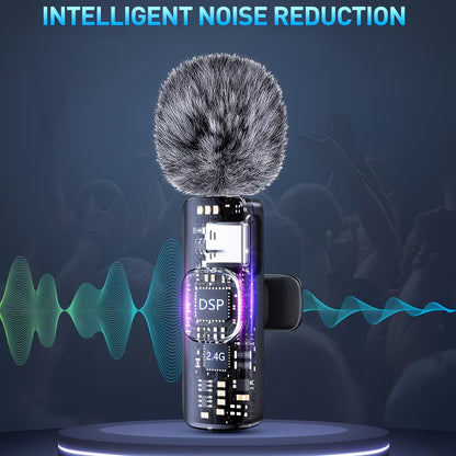 Wireless Microphones - Noise Cancelling Lapel Microphone
