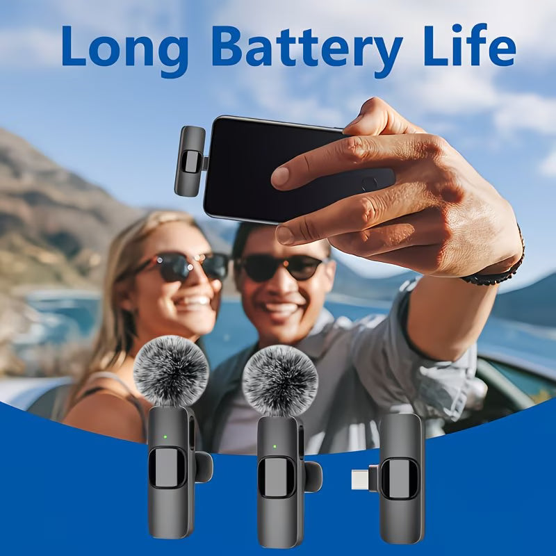 Wireless Microphones - Noise Cancelling Lapel Microphone
