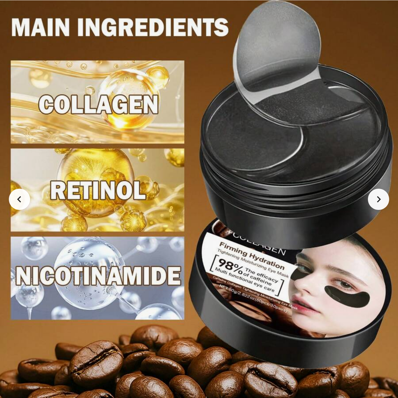 Eye Patches - Enriched with Collagen and Caffeine