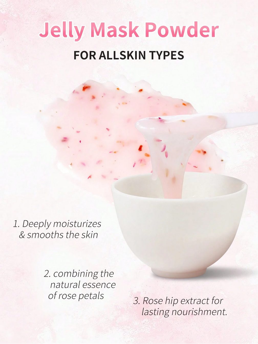 Rose, Gold And Hyaluronic Acid Gel Face Mask