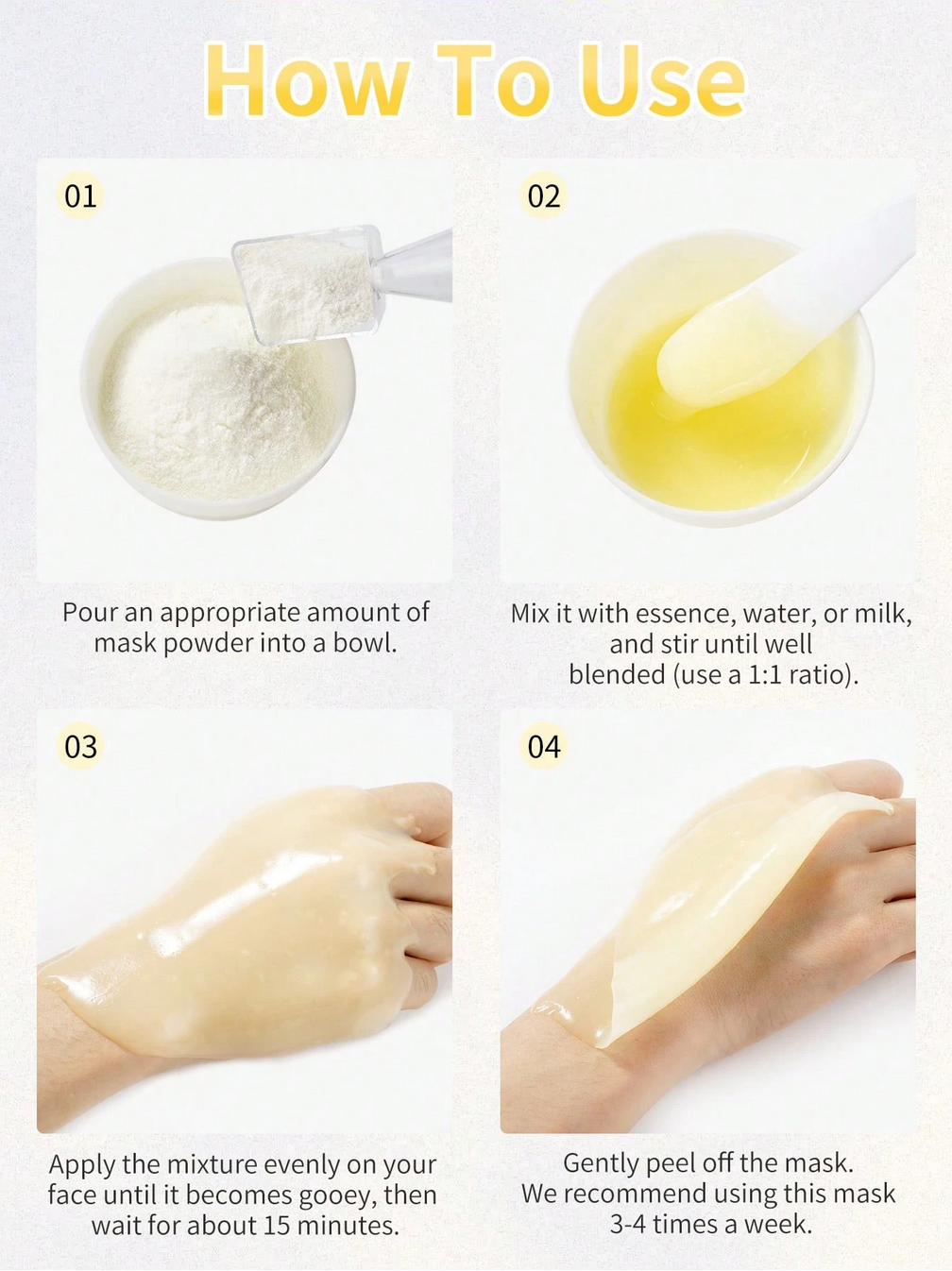 Collagen, Gold And Hyaluronic Acid Gel Face Mask