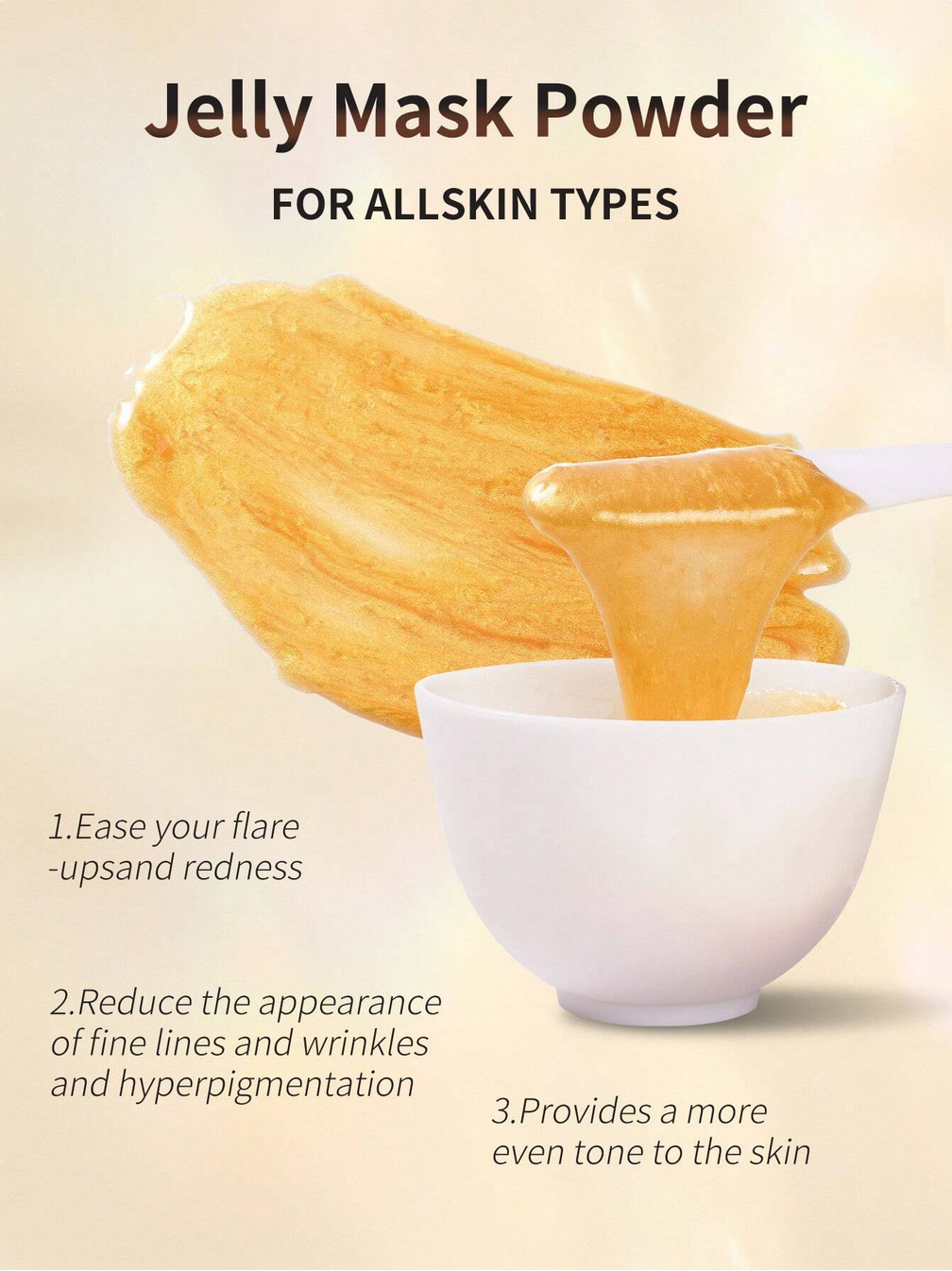 Collagen, Gold And Bamboo Charcoal Jelly Face Mask