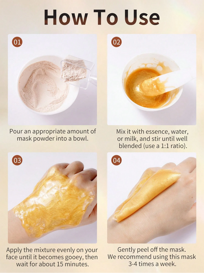 Collagen, Gold And Bamboo Charcoal Jelly Face Mask