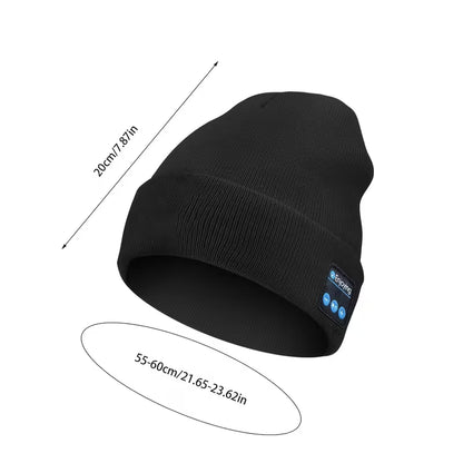Beanie with Built in Wireless Handsfree Headphone - USB Rechargeable