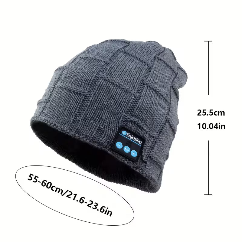 Beanie with Built in Wireless Handsfree Headphone - USB Rechargeable