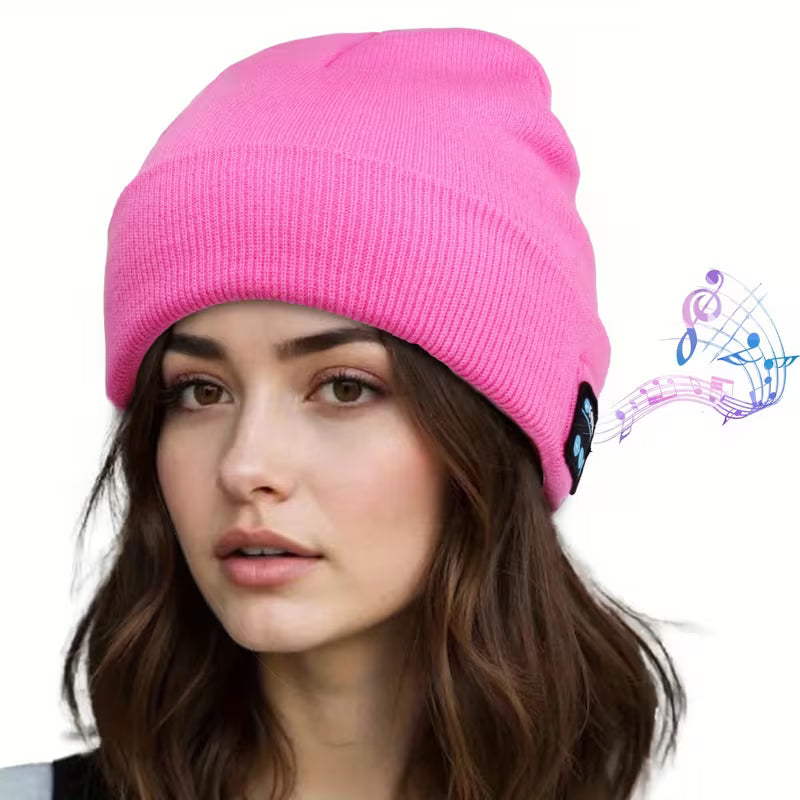 Beanie with Built in Wireless Handsfree Headphone - USB Rechargeable