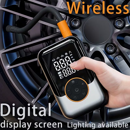 Wireless Air Compressor - Tyre Air Pump With Digital Display