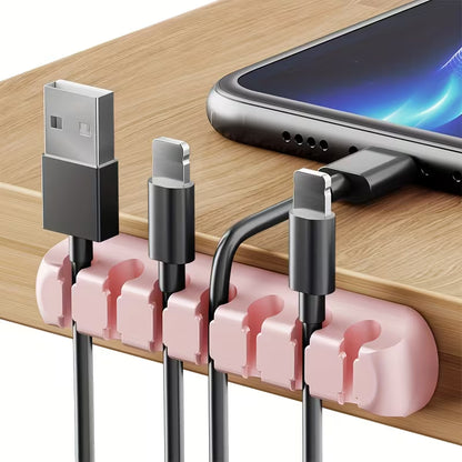 Cable Organizer - Strong Self Adhesive Silicone Cable Organizer