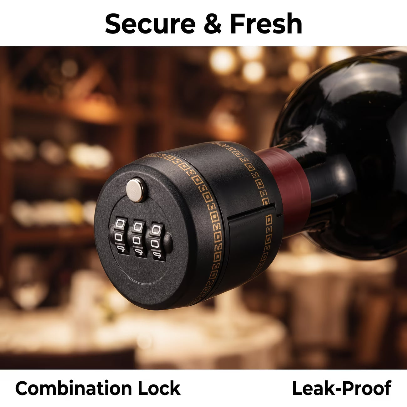 Digital Cap Lock - Suitable for Wine And Alcohol Bottles