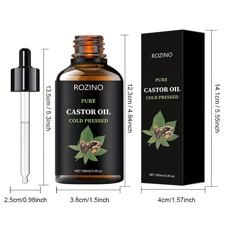 100% Pure Cold Pressed Unrefined Castor Oil