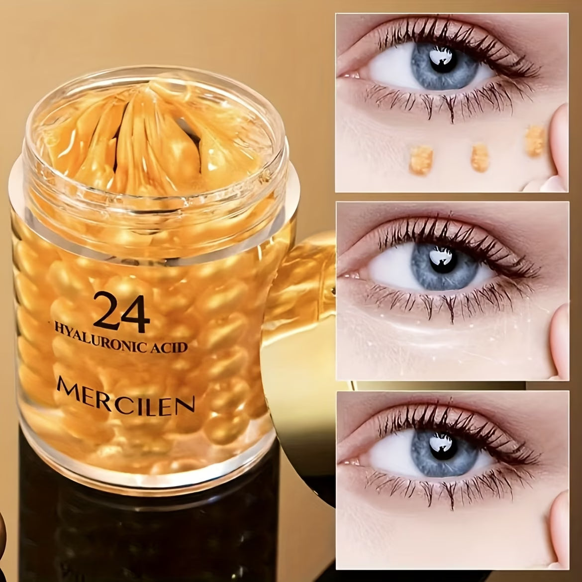 Eye Cream Enriched With Hyaluronic Acid, Vitamin E and Glycerin