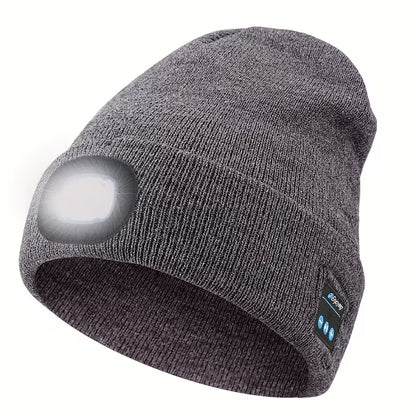 Beanie with Built in Wireless Handsfree Headphone - USB Rechargeable
