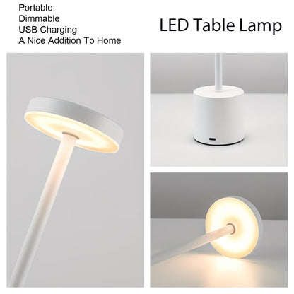 LED Touch Lamp - Cordless, Rechargable and 3 Color function