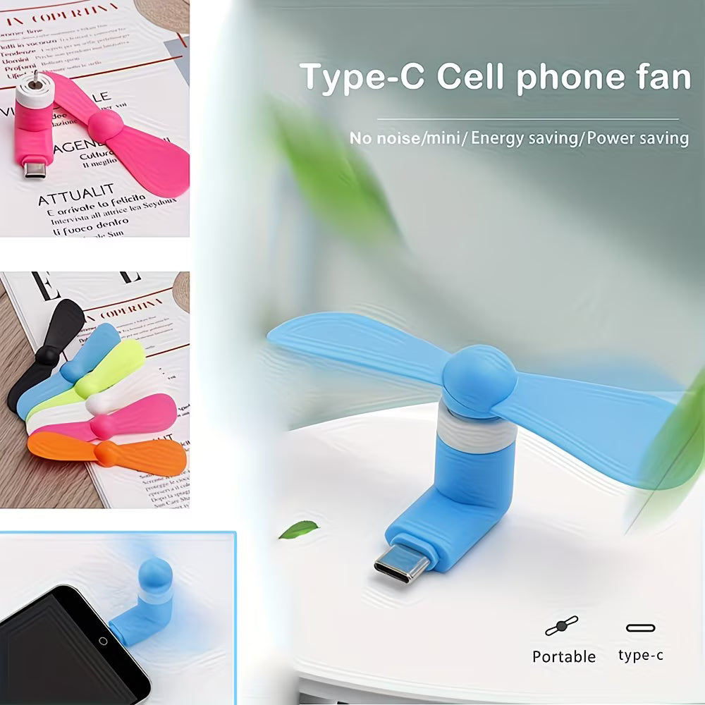 Type C Portable Cooling Fan - Mini USB Cooling Fan
