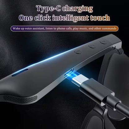 Smart Glasses - Wireless Earphones, Calls, Music and USB Charging