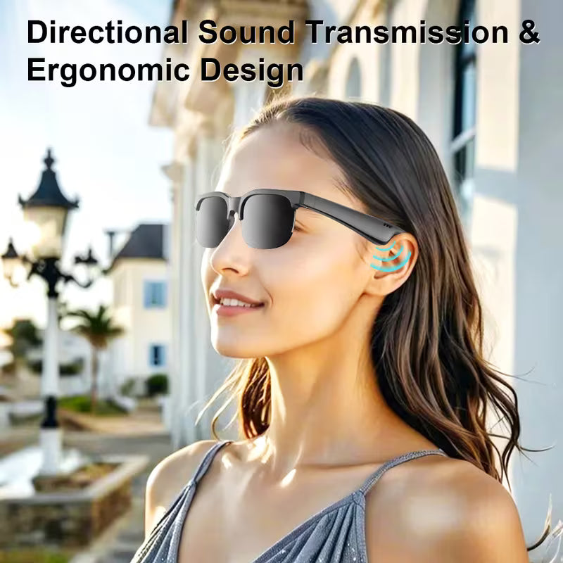 Smart Glasses - Wireless Earphones, Calls, Music and USB Charging