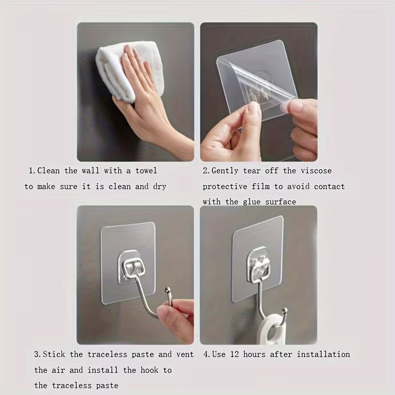 Large No-Drill Wall Hooks