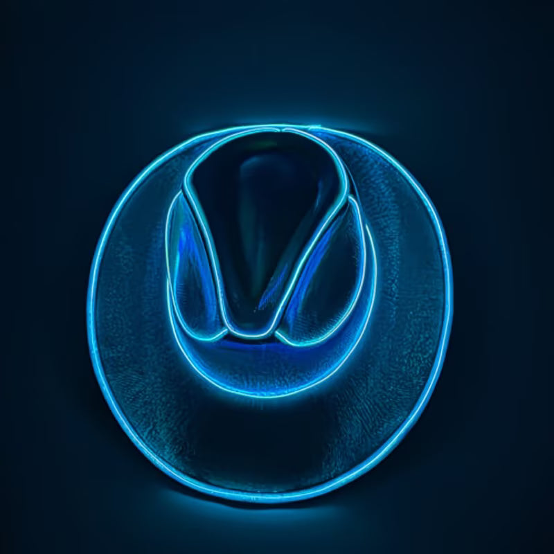 LED Light Cowboy Hat