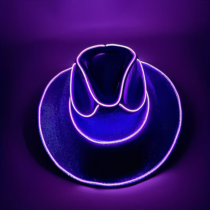 LED Light Cowboy Hat