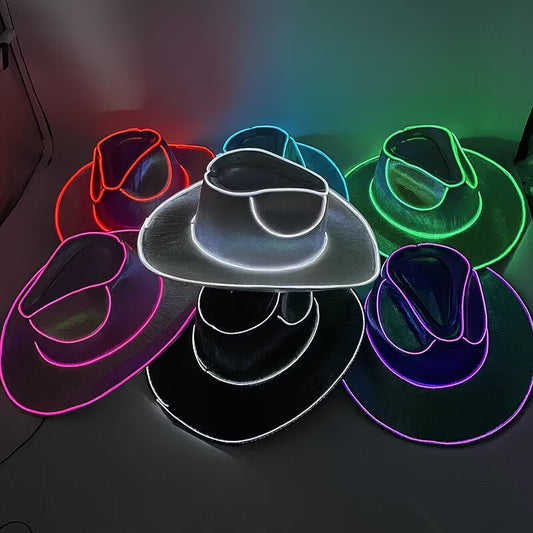 LED Light Cowboy Hat