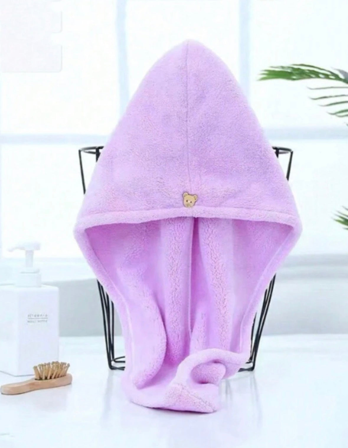 Hair Towel - Quick-Dry Coral Fleece Hair Wrap Cap