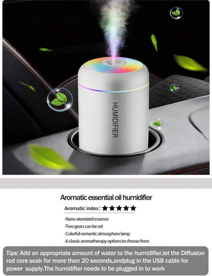 Humidifier And Mist Diffuser - USB Color Changing Night Light and Cold Mist Function