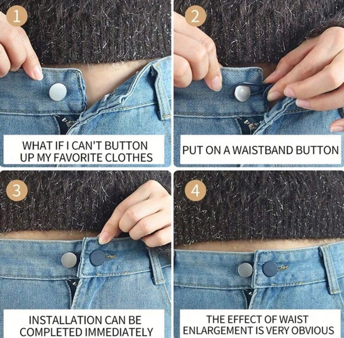 Adjustable Waistband Extenders – Instant Comfort Fit for Any Pants