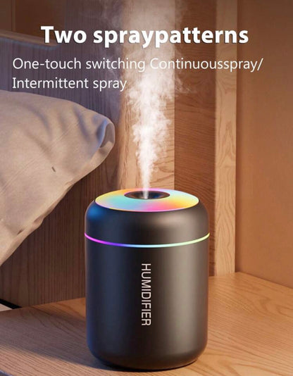 Humidifier And Mist Diffuser - USB Color Changing Night Light and Cold Mist Function