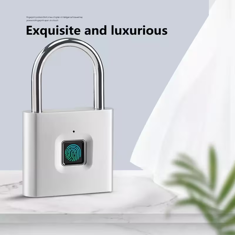 Fingerprint Padlock - No Key, USB Rechargable, Advanced Security