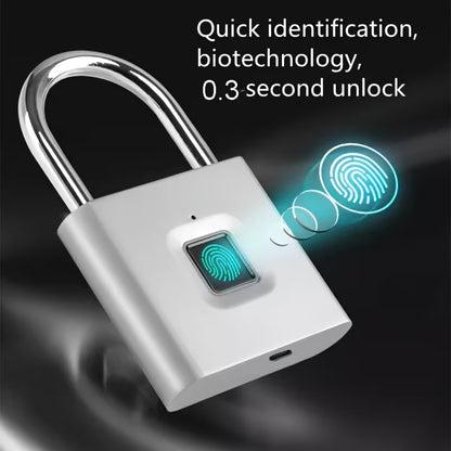 Fingerprint Padlock - No Key, USB Rechargable, Advanced Security