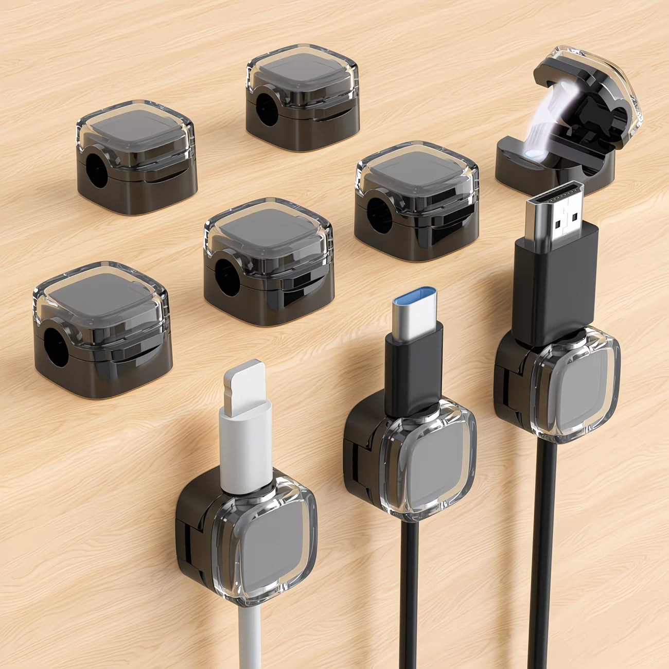 9-Pack Magnetic Cord Holders