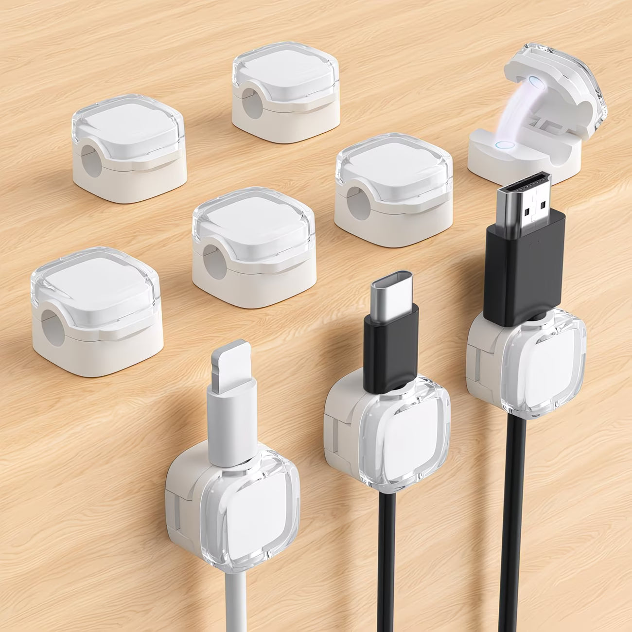 9-Pack Magnetic Cord Holders
