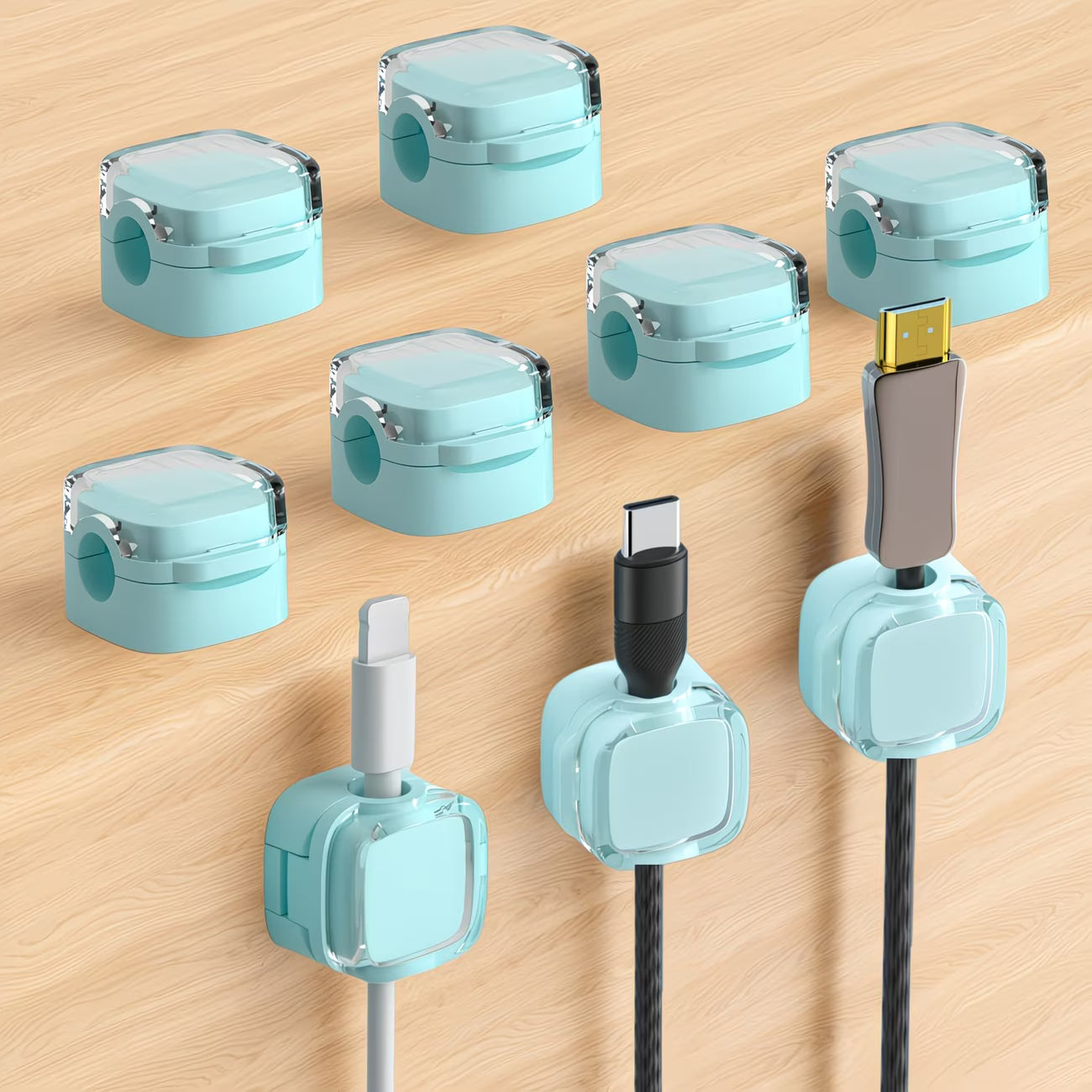 9-Pack Magnetic Cord Holders