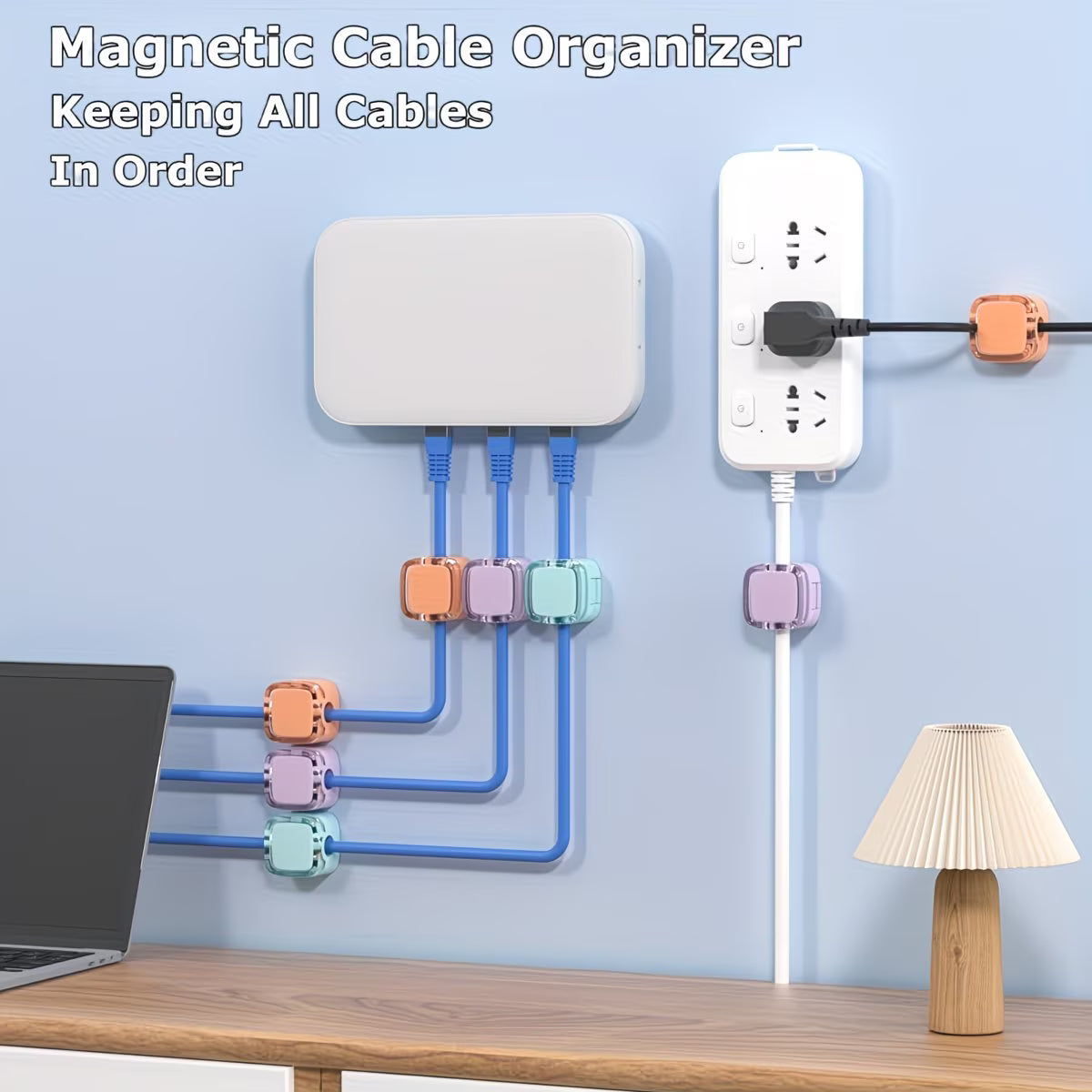 9-Pack Magnetic Cord Holders