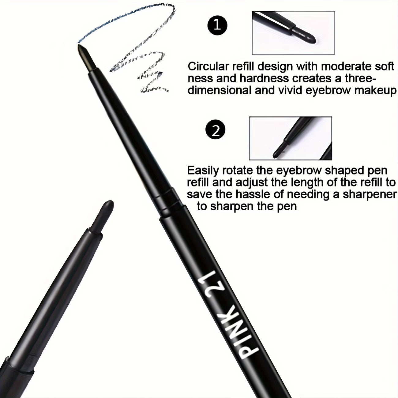 3 Piece Black Eyeliner Pencils