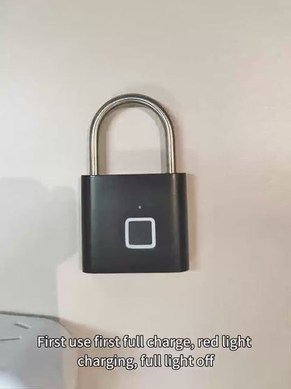 Fingerprint Padlock - No Key, USB Rechargable, Advanced Security