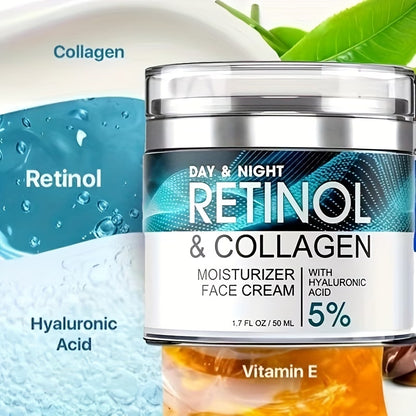 Retinol Moisturizing Cream with Collagen, Hyaluronic Acid And Vitamin E