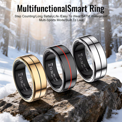 Smart Ring - Multifunctional Heart Rate, Fitness And Sleep Tracking Ring