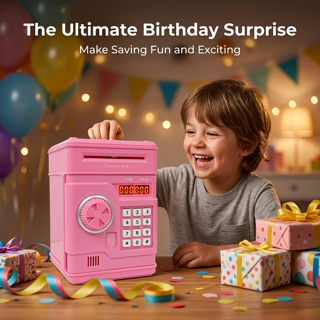 Electronic Money Bank - ATM-Style Piggy Bank For Kids