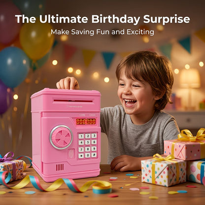 Electronic Money Bank - ATM-Style Piggy Bank For Kids